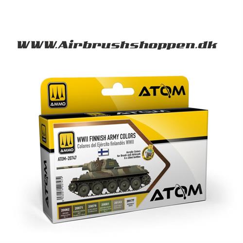 ATOM 20747 - ATOM WWII Finnish Army Colors Set 6x20ml